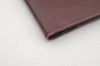 Authentic Cartier Must de Cartier Long Wallet Purse Leather Bordeaux Red 4058I