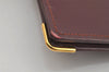 Authentic Cartier Must de Cartier Long Wallet Purse Leather Bordeaux Red 4058I