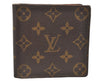 Authentic Louis Vuitton Monogram Porte Billet Carte Credit Monnaie Wallet 4059I