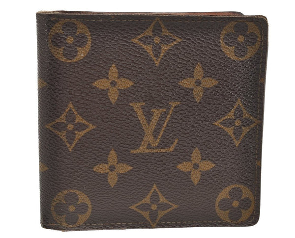 Authentic Louis Vuitton Monogram Porte Billet Carte Credit Monnaie Wallet 4059I