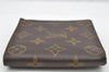 Authentic Louis Vuitton Monogram Porte Billet Carte Credit Monnaie Wallet 4059I