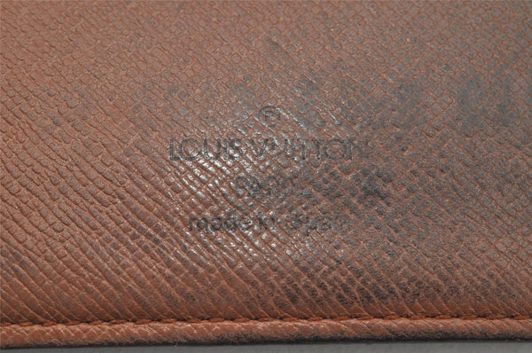 Authentic Louis Vuitton Monogram Porte Billet Carte Credit Monnaie Wallet 4059I