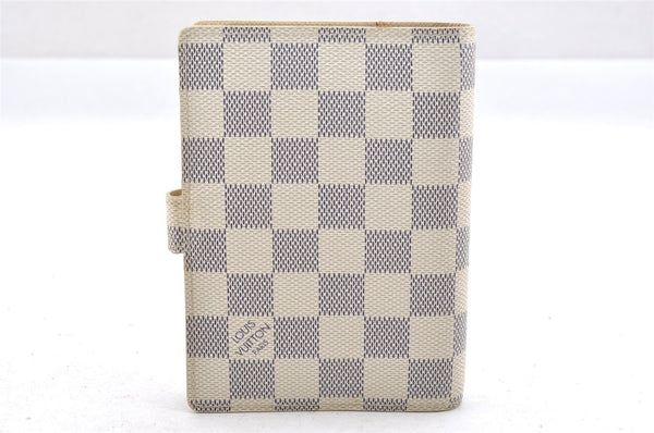 Authentic Louis Vuitton Damier Azur Agenda PM Notebook Cover R20706 LV 4061I