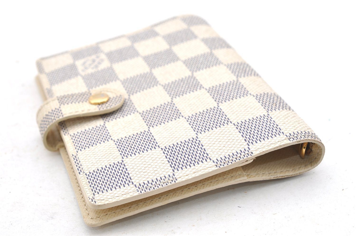 Authentic Louis Vuitton Damier Azur Agenda PM Notebook Cover R20706 LV 4061I