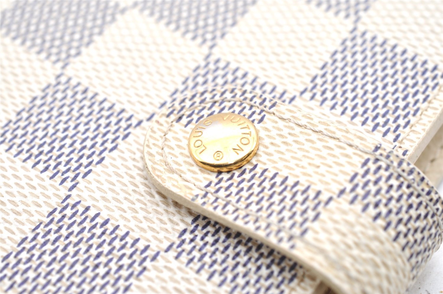 Authentic Louis Vuitton Damier Azur Agenda PM Notebook Cover R20706 LV 4061I