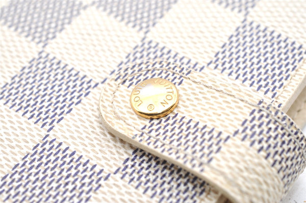 Authentic Louis Vuitton Damier Azur Agenda PM Notebook Cover R20706 LV 4061I