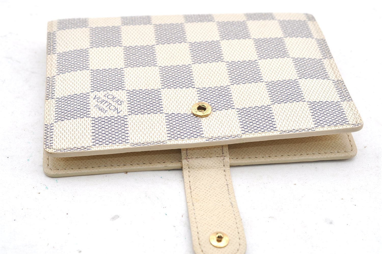 Authentic Louis Vuitton Damier Azur Agenda PM Notebook Cover R20706 LV 4061I