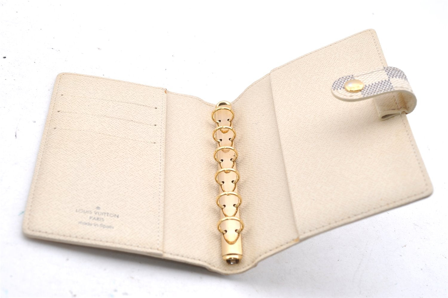 Authentic Louis Vuitton Damier Azur Agenda PM Notebook Cover R20706 LV 4061I