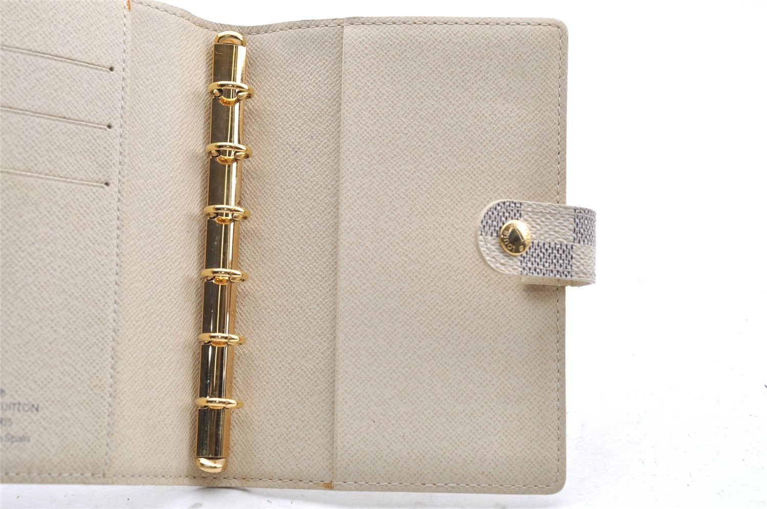 Authentic Louis Vuitton Damier Azur Agenda PM Notebook Cover R20706 LV 4061I