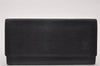 Authentic Louis Vuitton Epi Porte Yen Long Wallet Purse Black M63602 LV 4064I