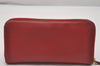 Authentic PRADA Vintage Saffiano Multic Leather Long Wallet Purse Red 4066I