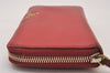 Authentic PRADA Vintage Saffiano Multic Leather Long Wallet Purse Red 4066I