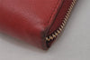 Authentic PRADA Vintage Saffiano Multic Leather Long Wallet Purse Red 4066I