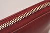 Authentic PRADA Vintage Saffiano Multic Leather Long Wallet Purse Red 4066I