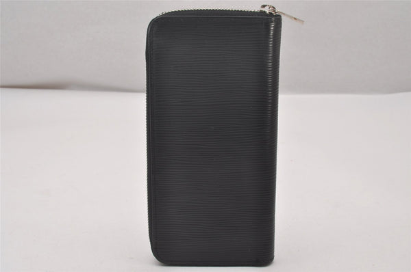 Authentic Louis Vuitton Epi Zippy Wallet Vertical Purse Black M60965 LV 4067I