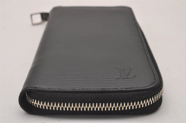 Authentic Louis Vuitton Epi Zippy Wallet Vertical Purse Black M60965 LV 4067I