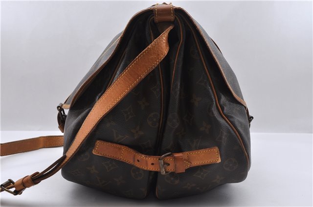 Auth Louis Vuitton Monogram Saumur 35 Shoulder Cross Body Bag M42254 LV 4070D