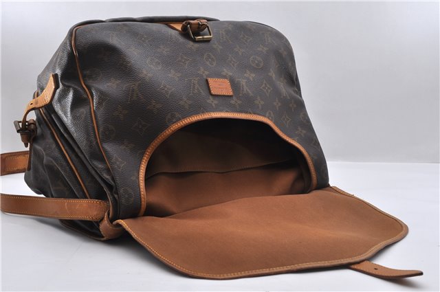Auth Louis Vuitton Monogram Saumur 35 Shoulder Cross Body Bag M42254 LV 4070D