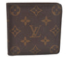 Authentic Louis Vuitton Monogram Porte Billet Carte Credit Monnaie Wallet 4070I