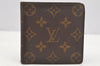 Authentic Louis Vuitton Monogram Porte Billet Carte Credit Monnaie Wallet 4070I