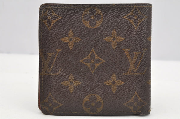 Authentic Louis Vuitton Monogram Porte Billet Carte Credit Monnaie Wallet 4070I