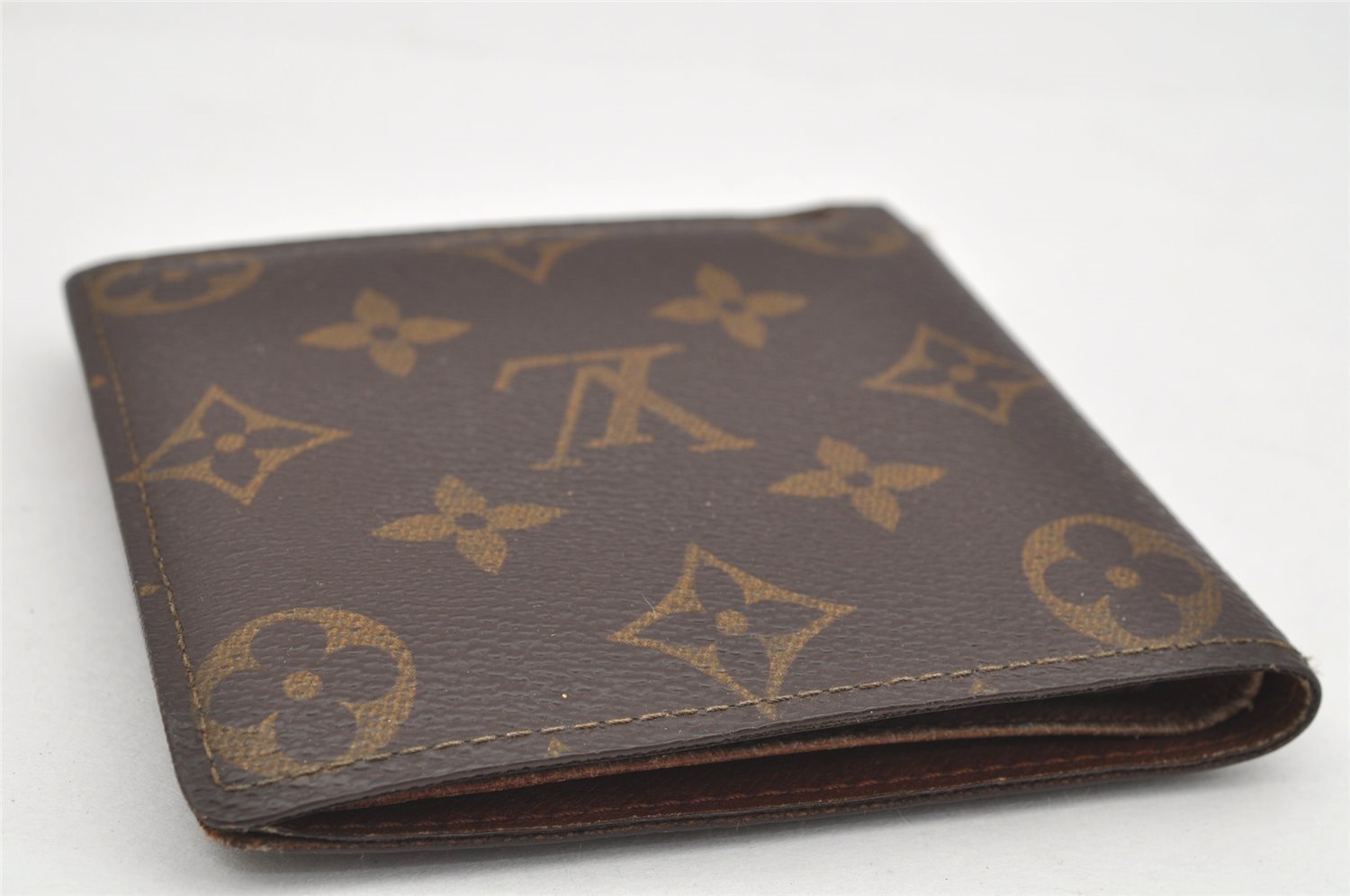 Authentic Louis Vuitton Monogram Porte Billet Carte Credit Monnaie Wallet 4070I