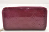 Authentic Louis Vuitton Vernis Zippy Organizer Long Wallet M93609 Purple 4072I