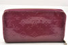 Authentic Louis Vuitton Vernis Zippy Organizer Long Wallet M93609 Purple 4072I