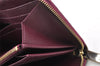 Authentic Louis Vuitton Vernis Zippy Organizer Long Wallet M93609 Purple 4072I