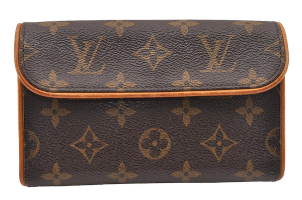 Auth Louis Vuitton Monogram Pochette Florentine Pouch Waist Bag M51855 LV 4073I