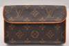 Auth Louis Vuitton Monogram Pochette Florentine Pouch Waist Bag M51855 LV 4073I