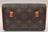 Auth Louis Vuitton Monogram Pochette Florentine Pouch Waist Bag M51855 LV 4073I