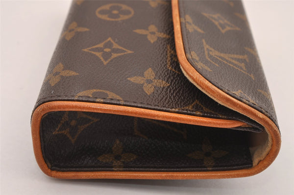 Auth Louis Vuitton Monogram Pochette Florentine Pouch Waist Bag M51855 LV 4073I