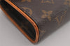 Auth Louis Vuitton Monogram Pochette Florentine Pouch Waist Bag M51855 LV 4073I