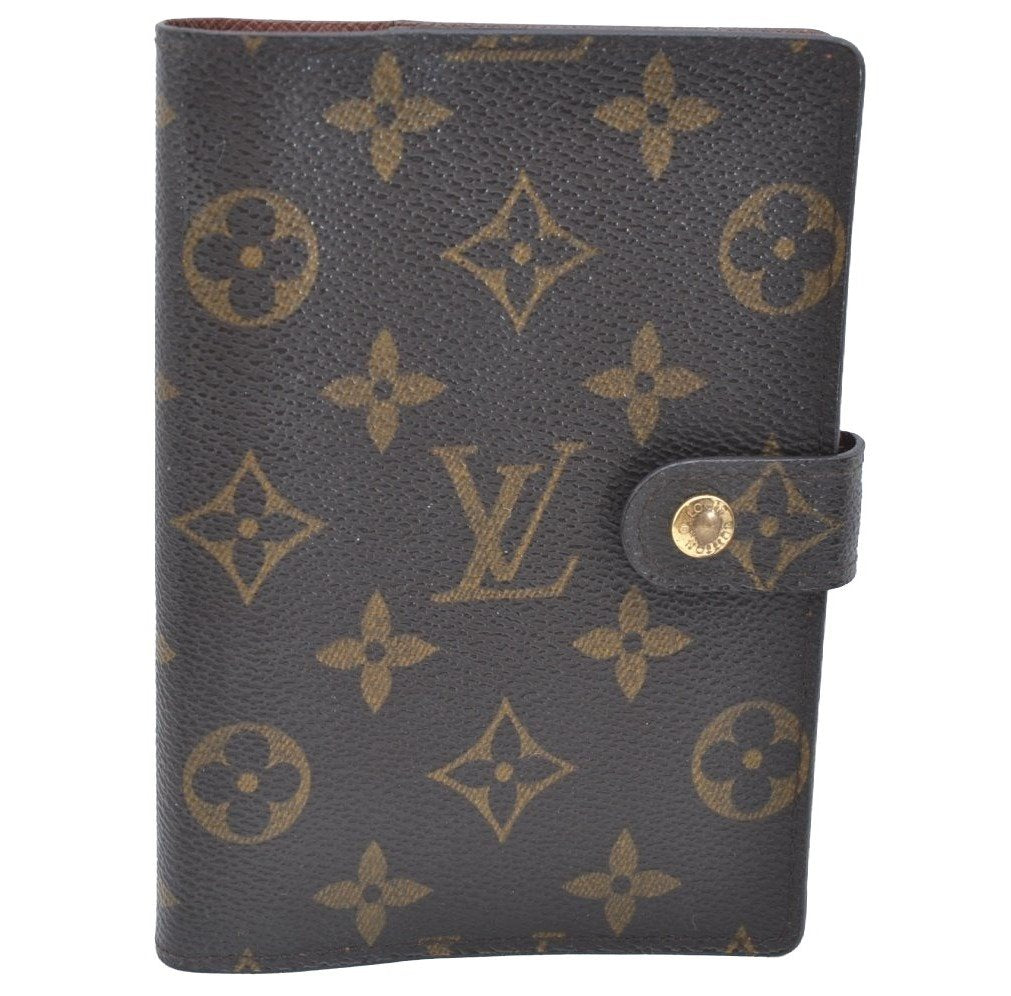 Authentic Louis Vuitton Monogram Agenda PM Notebook Cover R20005 LV 4074I