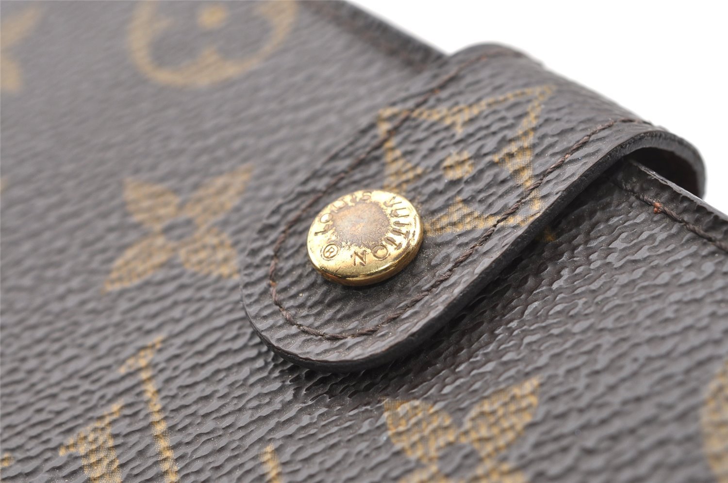 Authentic Louis Vuitton Monogram Agenda PM Notebook Cover R20005 LV 4074I