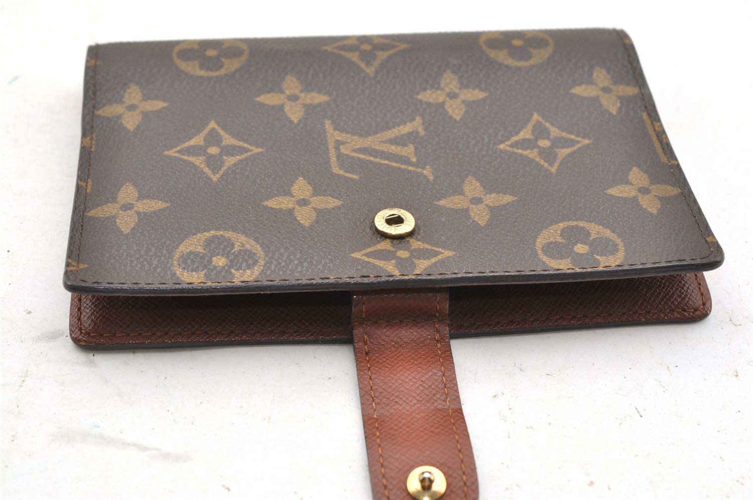 Authentic Louis Vuitton Monogram Agenda PM Notebook Cover R20005 LV 4074I
