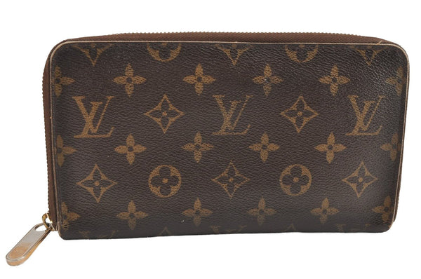 Authentic Louis Vuitton Monogram Zippy Organizer Long Wallet M60002 LV 4075I