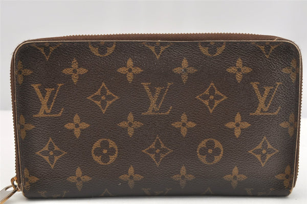 Authentic Louis Vuitton Monogram Zippy Organizer Long Wallet M60002 LV 4075I