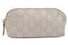 Authentic GUCCI Vintage Guccissima GG Leather Pouch Purse 141811 White 4076I