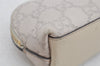 Authentic GUCCI Vintage Guccissima GG Leather Pouch Purse 141811 White 4076I