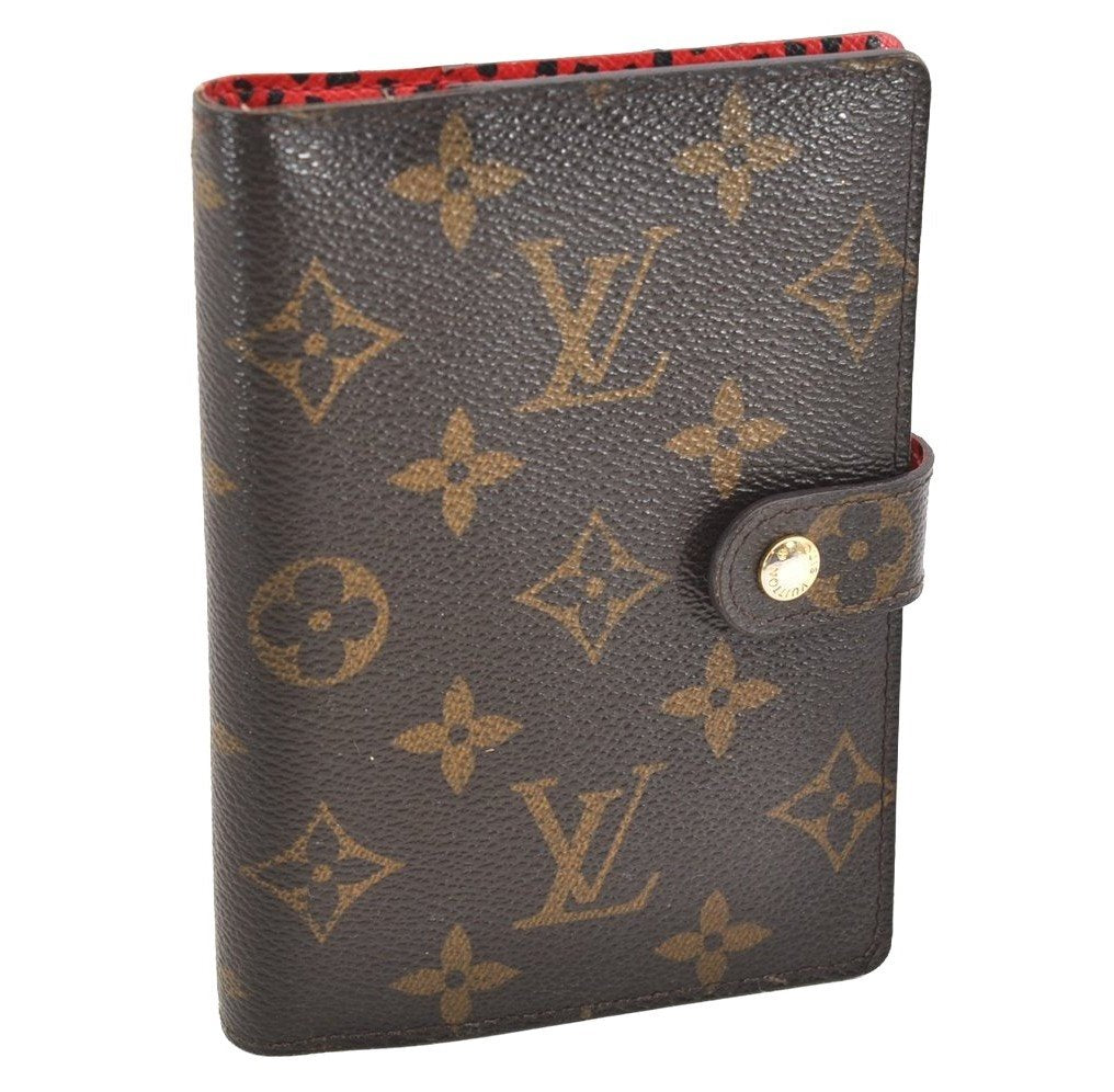 Auth Louis Vuitton Monogram Agenda PM Yayoi Kusama M91516 Notebook Cover 4077I
