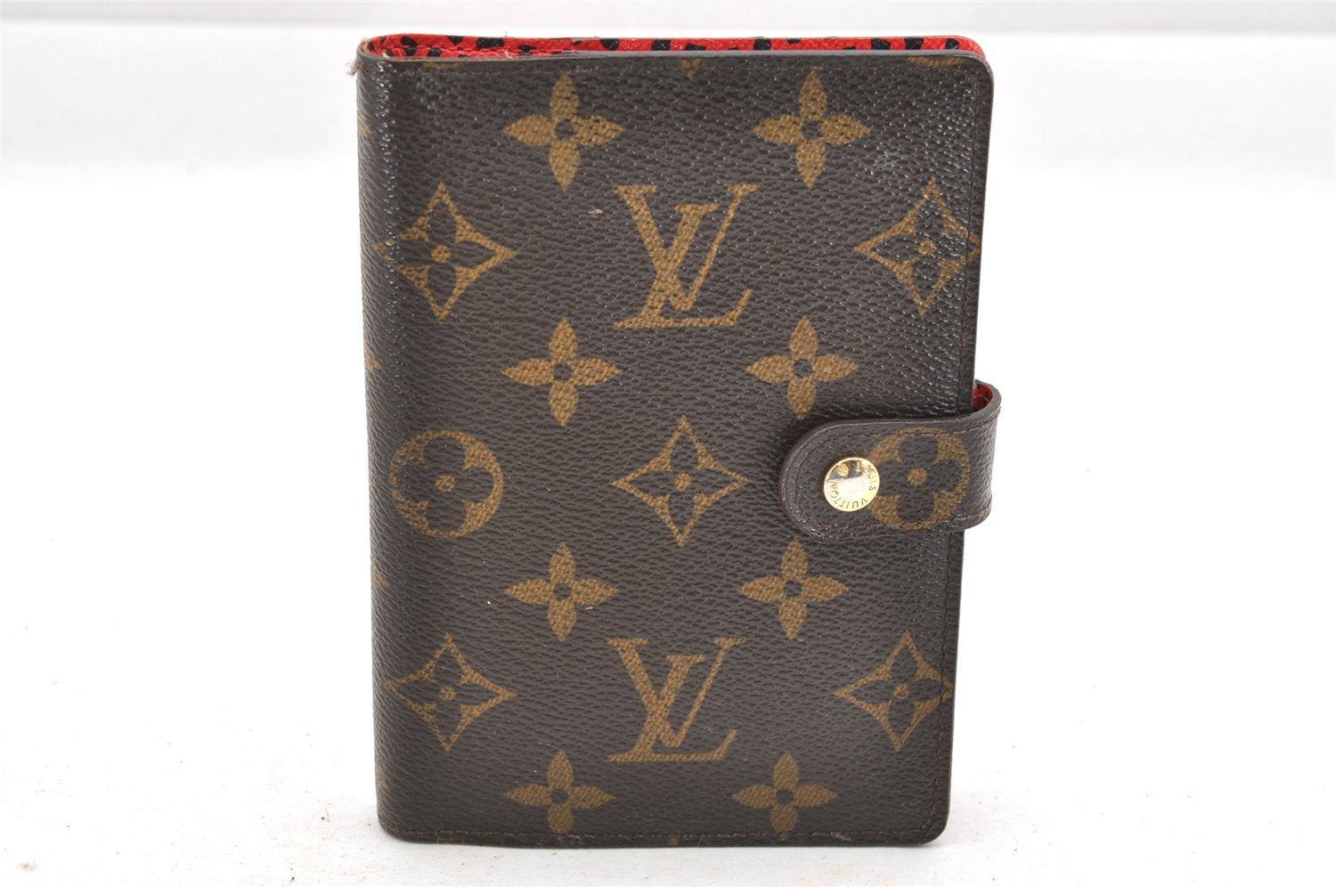 Auth Louis Vuitton Monogram Agenda PM Yayoi Kusama M91516 Notebook Cover 4077I