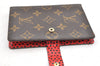 Auth Louis Vuitton Monogram Agenda PM Yayoi Kusama M91516 Notebook Cover 4077I
