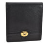 Authentic Christian Dior Vintage Bifold Wallet Purse Leather Black CD 4080I