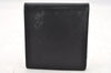 Authentic Christian Dior Vintage Bifold Wallet Purse Leather Black CD 4080I