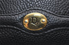 Authentic Christian Dior Vintage Bifold Wallet Purse Leather Black CD 4080I