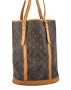 Authentic Louis Vuitton Monogram Bucket GM Shoulder Tote Bag M42236 Junk 4081I