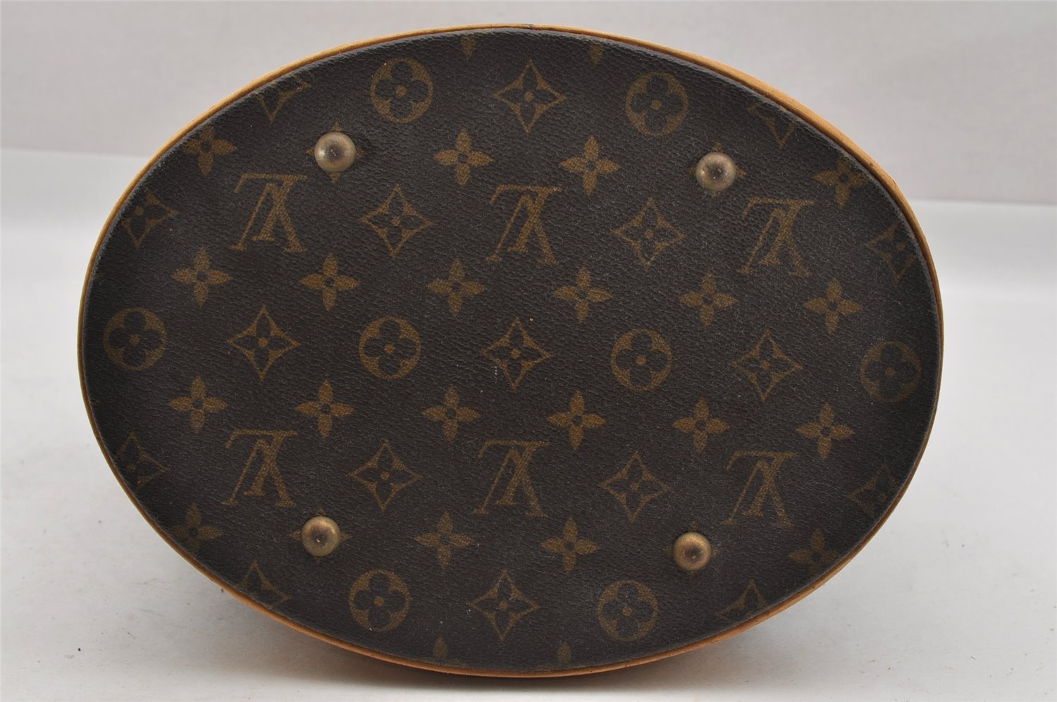 Authentic Louis Vuitton Monogram Bucket GM Shoulder Tote Bag M42236 Junk 4081I