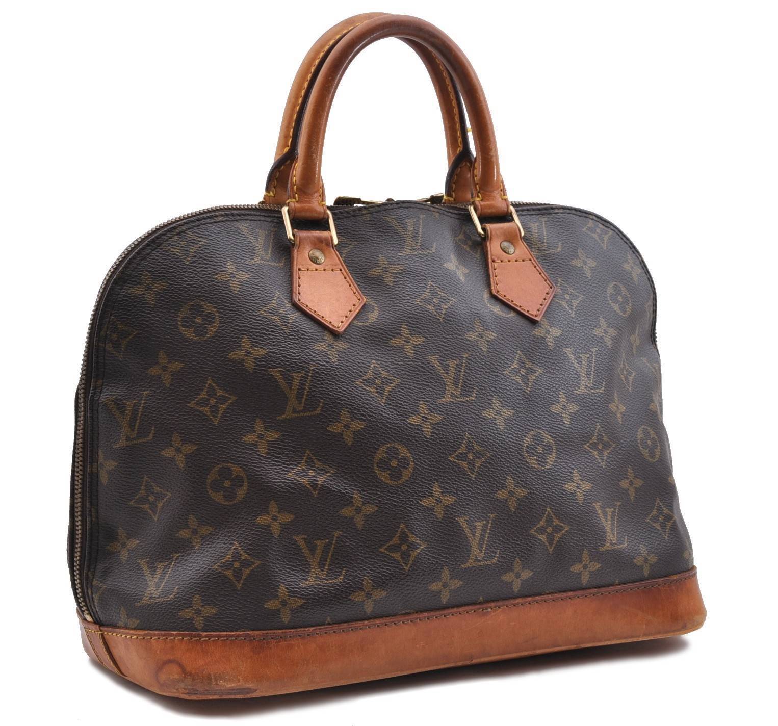 Authentic Louis Vuitton Monogram Alma Hand Bag Purse M51130 LV 4082C